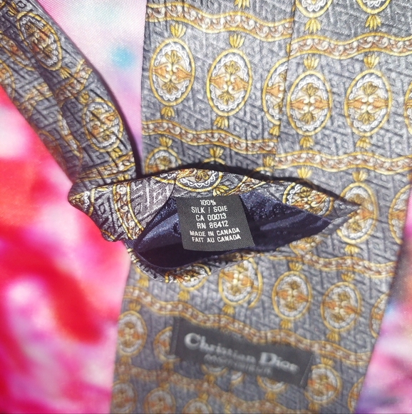 Christian Dior Silk Tie 59" - Picture 3 of 4